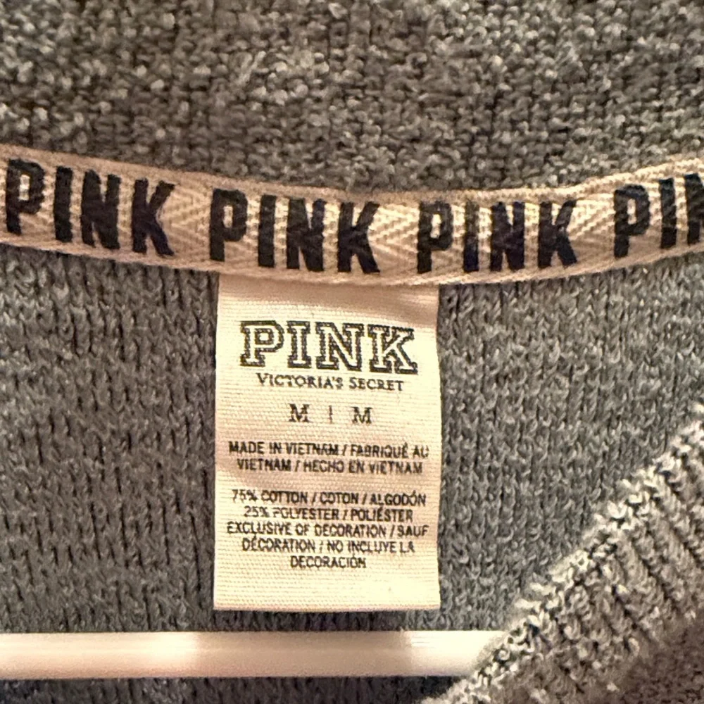 PINK Victoria's Secret Women's Crewneck Top - Light Teal - Picture 2 of 5